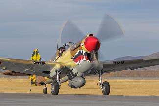 P-40 on arrival