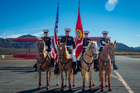 The United States Marine Corps Color Guard